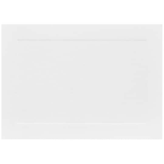 JAM Paper 3.5" x 4.875" White Panel Blank Flat Note Cards